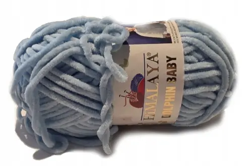 HIMALAYA GRUBA włóczka DOLPHIN BABY BŁĘKITNA 80385  - Sklep online Niteczka