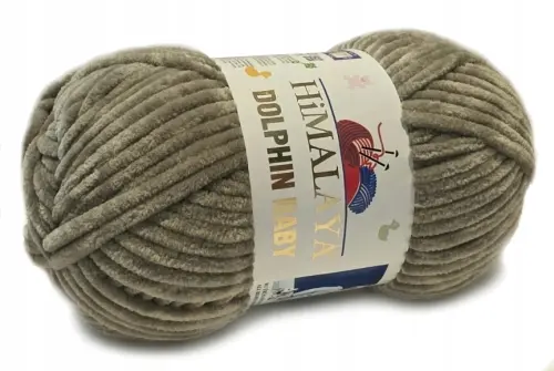 HIMALAYA GRUBA włóczka DOLPHIN BABY oliwkowobeżowy 80376  - Sklep online Niteczka