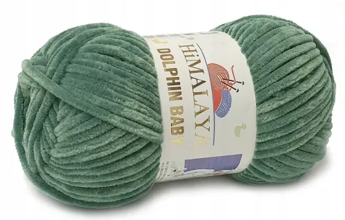 HIMALAYA GRUBA włóczka DOLPHIN BABY szałwiowy 80388  - Sklep online Niteczka