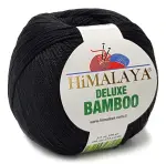 BAMBOO włóczka BAMBUS BAWEŁNA 100g KOL czarny 29