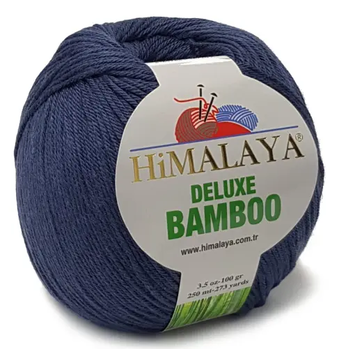 BAMBOO włóczka BAMBUS BAWEŁNA 100g KOL c.jeans 28  - Sklep i pasmanteria Niteczka