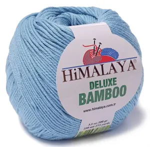 BAMBOO włóczka BAMBUS BAWEŁNA 100g KOL niebiesk 16