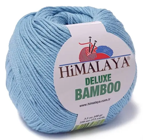 BAMBOO włóczka BAMBUS BAWEŁNA 100g KOL niebiesk 16  - Sklep i pasmanteria Niteczka