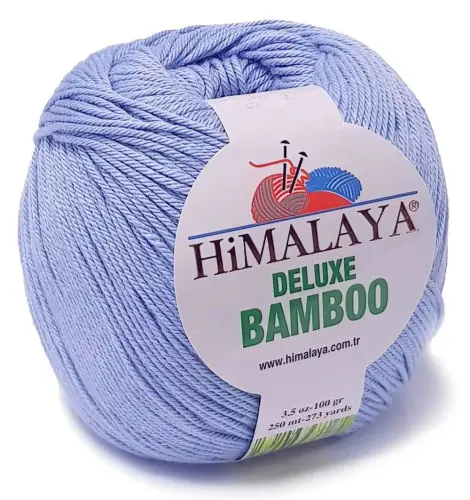 Niebieska włóczka bambusowo-bawełniana Bamboo - Niteczka