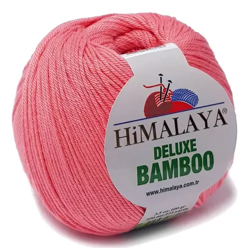 BAMBOO włóczka BAMBUS BAWEŁNA 100g KOLORY koral 08  - Sklep i pasmanteria Niteczka