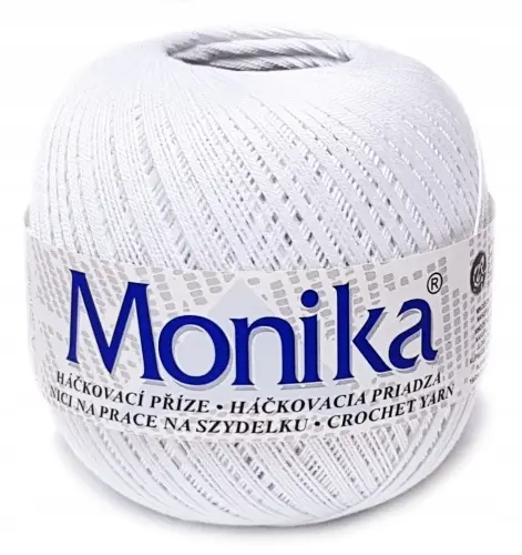 Śnieżno-biały kordonek Monika - jakość i piękno | Niteczka.pl
