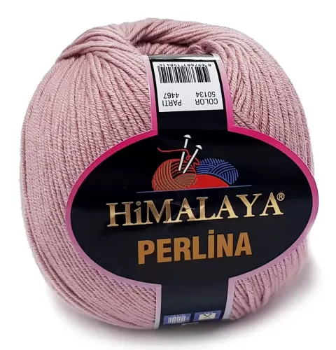 PERLINA włóczka BAWEŁNA 50% AKRYL 100g b.róż 134  - Sklep i pasmanteria Niteczka