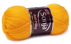NEW SONJA 100% akryl ANTI-PILLING żółty 1126