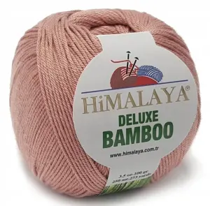 BAMBOO włóczka BAMBUS BAWEŁNA 100g KOL morelowy 43