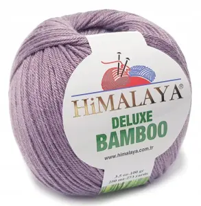 BAMBOO włóczka BAMBUS BAWEŁNA 100g KOL lawenda 34