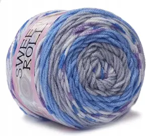 WŁÓCZKA SWEET ROLL akryl 140g BŁĘKIT 1047-32