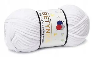 BETYNKA włóczka baby MIĘKKA na maskotki BIAŁY 301