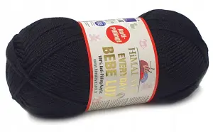 HIMALAYA włóczka EVERYDAY BEBE LUX czarny 70418