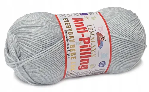 HIMALAYA włóczka EVERYDAY BEBE LUX j.popiel 70430  - Sklep i pasmanteria Niteczka