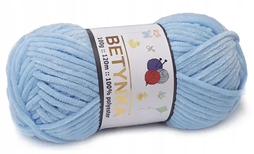 BETYNKA włóczka baby MIĘKKA maskotki BŁĘKITNY 306  - Sklep i pasmanteria Niteczka