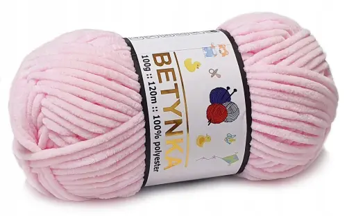 BETYNKA włóczka baby MIĘKKA maskotki J.RÓŻ 303  - Sklep i pasmanteria Niteczka