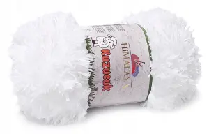 HIMALAYA KUZUCUK włóczka 200g. FUTERKO biały 75601
