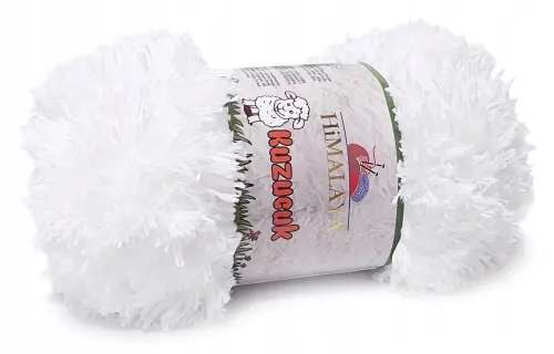 HIMALAYA KUZUCUK włóczka 200g. FUTERKO biały 75601  - Sklep i pasmanteria Niteczka
