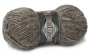 Włóczka ALIZE SUPERLANA MIDI melanżowy brąz 803