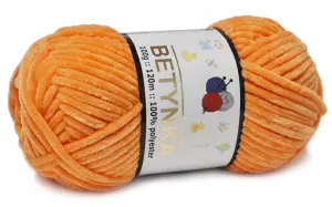 BETYNKA miękka WŁÓCZKA na maskotki ORANGE 316