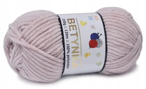 Miękka włóczka na maskotki BETYNKA różowa | Niteczka