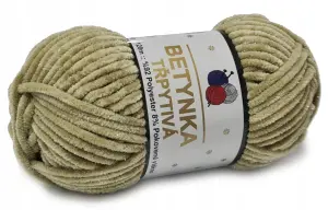 BETYNKA TRPYTIVA baby włóczka Z LUREXEM BEŻOWA 417