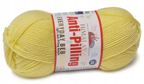 HIMALAYA włóczka EVERYDAY BEBE LUX żółty 70403  - Sklep i pasmanteria Niteczka