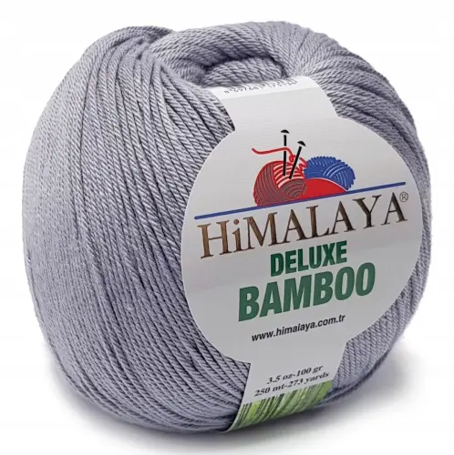 BAMBOO włóczka BAMBUS BAWEŁNA 100g siwa 36  - Sklep i pasmanteria Niteczka