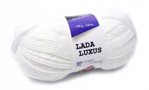 LADA LUXUS włóczka akryl 100% biała 57076