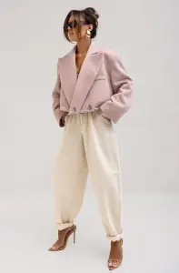 Krótka kurtka Premium Maeve SEMRE pink ONE SIZE