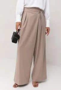 Szerokie spodnie SEMPRE VALENTINA beige 38