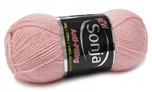 NEW SONJA 100% akryl ANTI-PILLING pudrowy róż 2861  - Sklep i pasmanteria Niteczka
