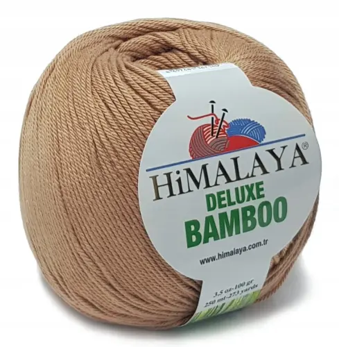 BAMBOO włóczka BAMBUS BAWEŁNA 100g KOLORY c.beż 22  - Sklep i pasmanteria Niteczka