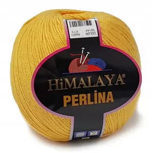 PERLINA włóczka BAWEŁNA 50% AKRYL 100g żółty 144