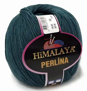 PERLINA włóczka BAWEŁNA 50% AKRYL 100g morski 140