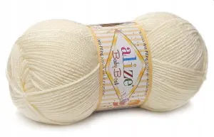 Włóczka dla dzieci ALIZE BABY BEST miękka i delikatna kremowa 62