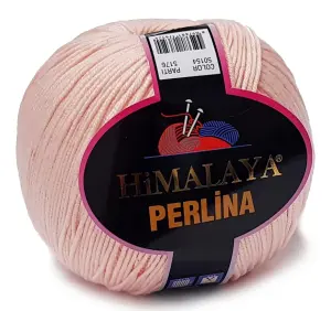 PERLINA włóczka BAWEŁNA 50% AKRYL 100g łosoś 154
