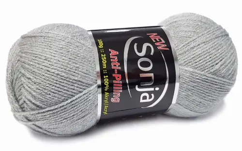 NEW SONJA 100% akryl ANTI-PILLING jasny szary 804  - Sklep i pasmanteria Niteczka