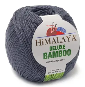 BAMBOO włóczka BAMBUS BAWEŁNA 100g KOL grafit 37