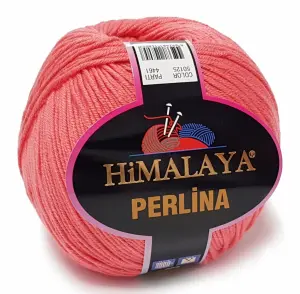 PERLINA włóczka BAWEŁNA 50% AKRYL 100g koral 125