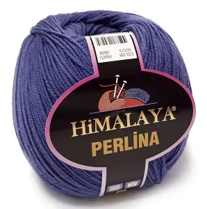 PERLINA włóczka BAWEŁNA 50% AKRYL 100g fiolet 123