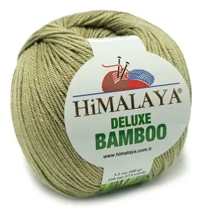 BAMBOO włóczka BAMBUS BAWEŁNA 100g KOL oliwkowy 32