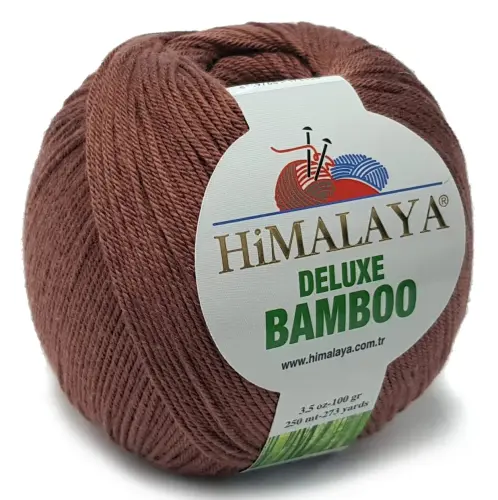 BAMBOO włóczka BAMBUS BAWEŁNA 100g KOLORY brąz 38  - Sklep i pasmanteria Niteczka