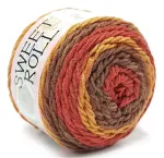 WŁÓCZKA SWEET ROLL akryl 140g BRĄZ 1047-25