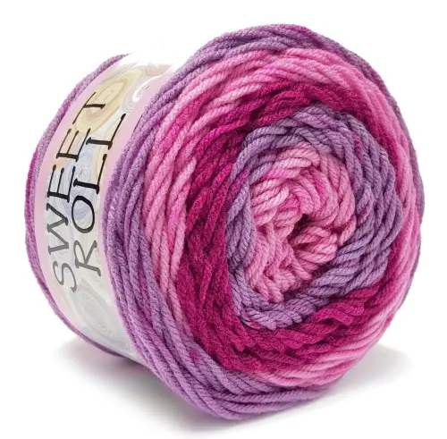 WŁÓCZKA SWEET ROLL akryl 140g RÓŻ 1047-05  - Sklep i pasmanteria Niteczka