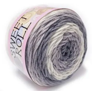 WŁÓCZKA SWEET ROLL akryl 140g SZARY 1047-11