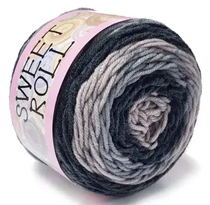 WŁÓCZKA SWEET ROLL akryl 140g GRAFIT 1047-10